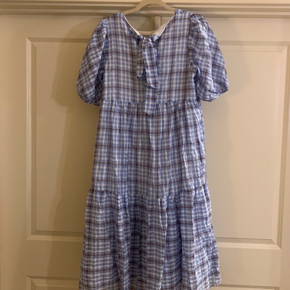 NWT English Factory Plaid Check Tent Tiered Dress - Picture 9 of 9